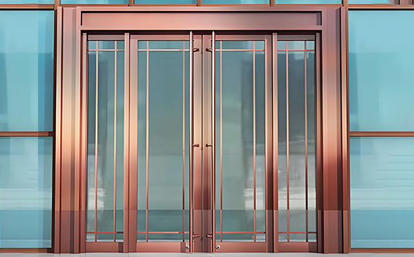 紫阳玻璃地弹门